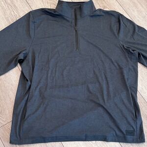 Abercrombie & Fitch 1/4 Zip Pullover Mens XXL Charcoal Grey Soft A&F Collection‎